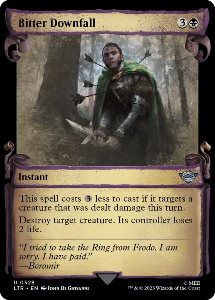 Bitter Downfall [The Lord of the Rings: Tales of Middle-Earth Showcase Scrolls] - MTG Single