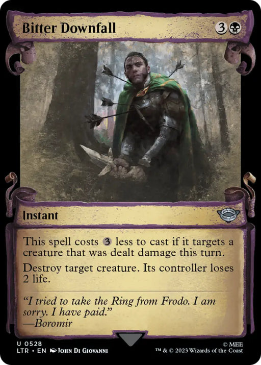 Bitter Downfall [The Lord of the Rings: Tales of Middle-Earth Showcase Scrolls] - MTG Single