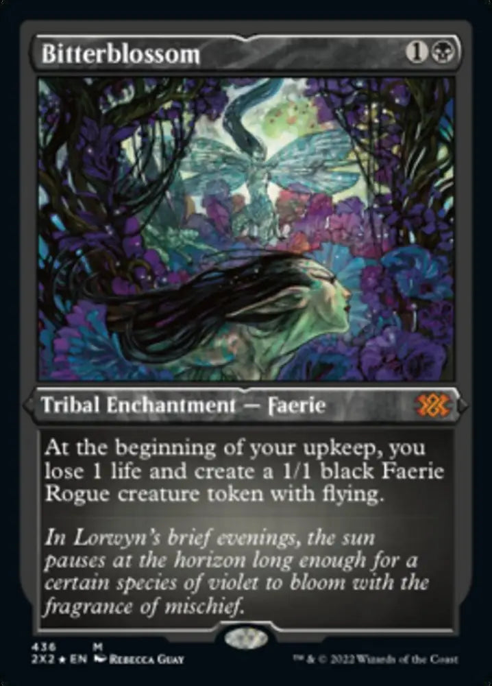 Bitterblossom (Foil Etched) [Double Masters 2022] - MTG Single
