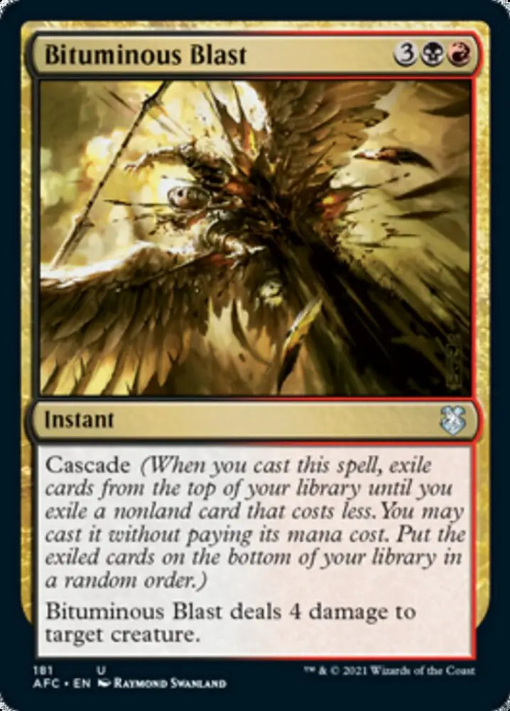 Bituminous Blast [Dungeons & Dragons: Adventures in the Forgotten Realms Commander] - MTG Single