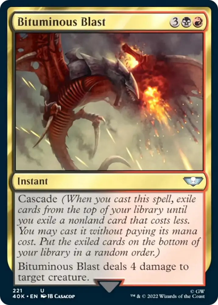 Bituminous Blast (Surge Foil) [Warhammer 40,000] - MTG Single