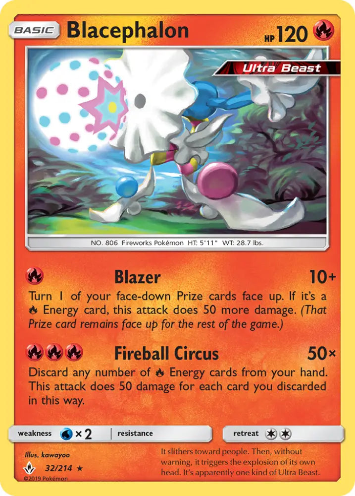 Blacephalon (32/214) [Sun & Moon: Unbroken Bonds] - Pokemon Single