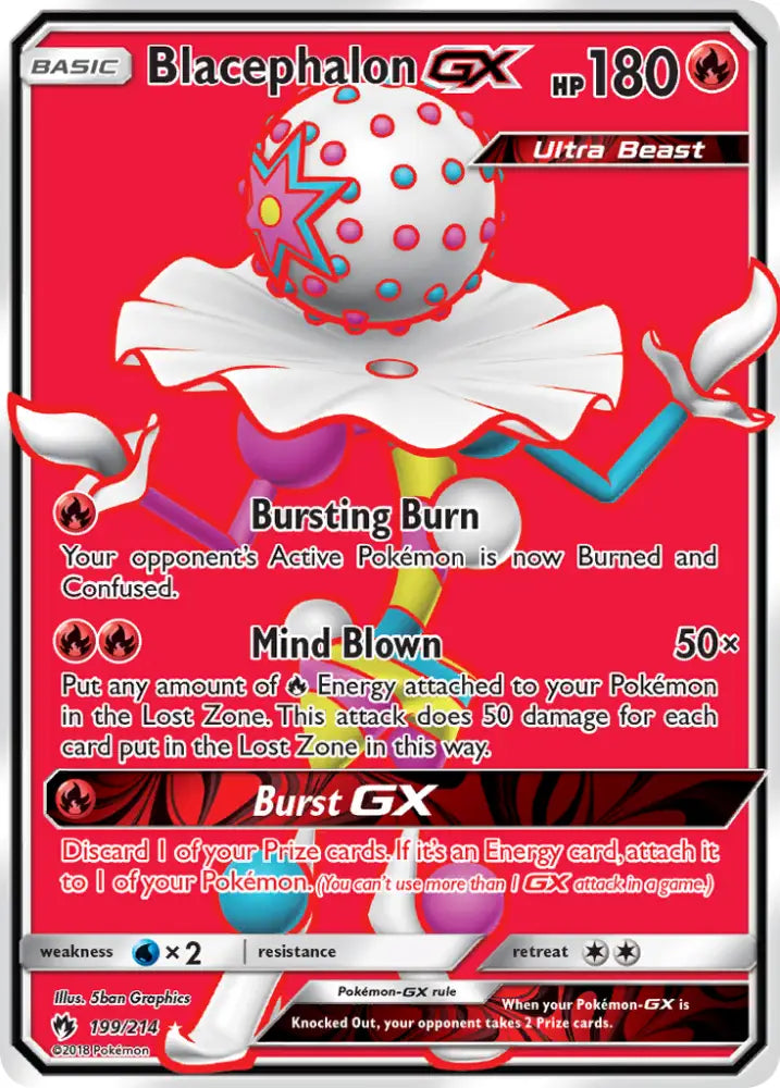Blacephalon GX (199/214) [Sun & Moon: Lost Thunder] - Pokemon Single