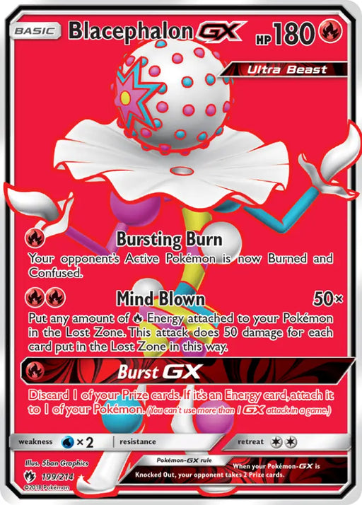 Blacephalon GX (199/214) [Sun & Moon: Lost Thunder] - Pokemon Single