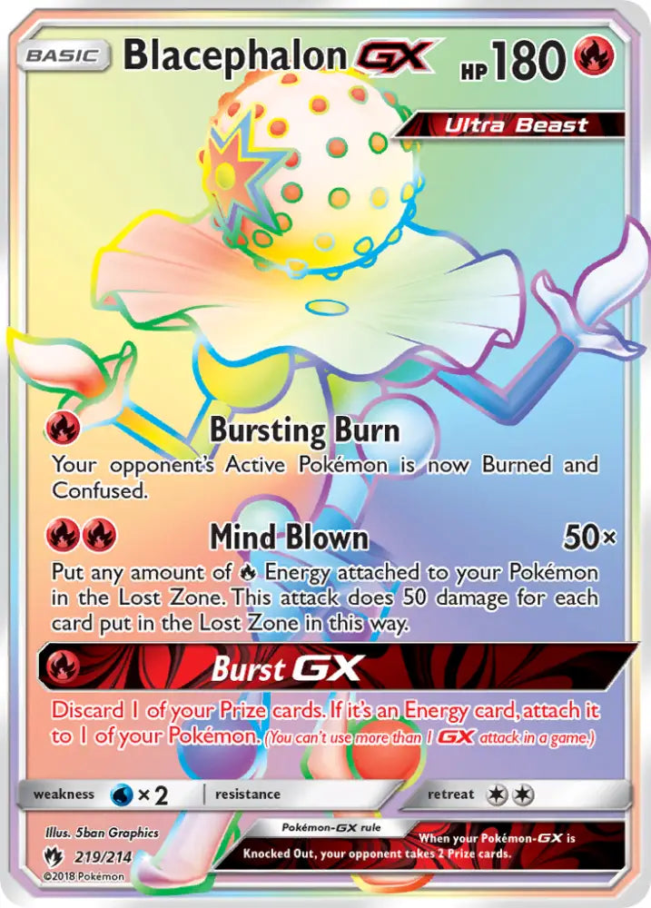 Blacephalon GX (219/214) [Sun & Moon: Lost Thunder] - Pokemon Single
