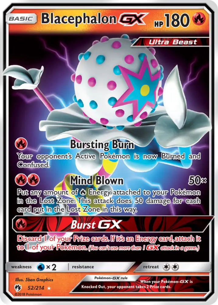Blacephalon GX (52/214) [Sun & Moon: Lost Thunder] - Pokemon Single