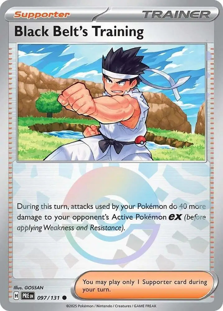 Black Belt’s Training (097/131) (Poke Ball Pattern) [Scarlet & Violet: Prismatic Evolutions] - Pokemon Single