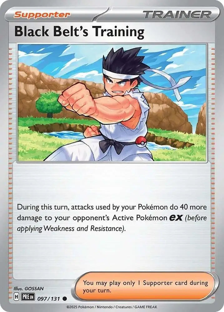 Black Belt’s Training (097/131) [Scarlet & Violet: Prismatic Evolutions] - Pokemon Single