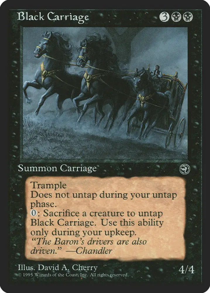 Black Carriage [Homelands] - MTG Single