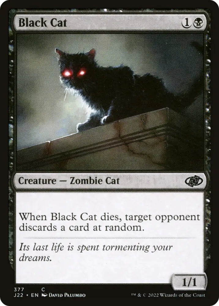 Black Cat [Jumpstart 2022] - MTG Single