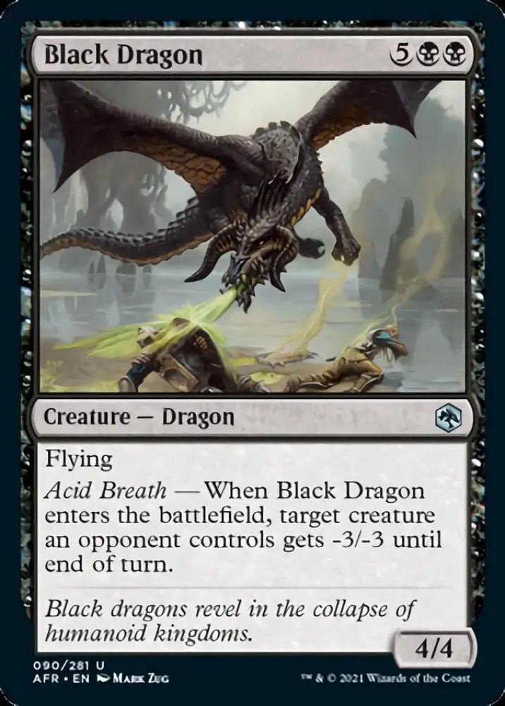 Black Dragon [Dungeons & Dragons: Adventures in the Forgotten Realms] - MTG Single