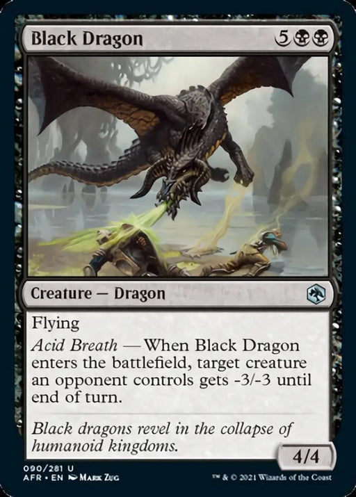 Black Dragon [Dungeons & Dragons: Adventures in the Forgotten Realms] - MTG Single