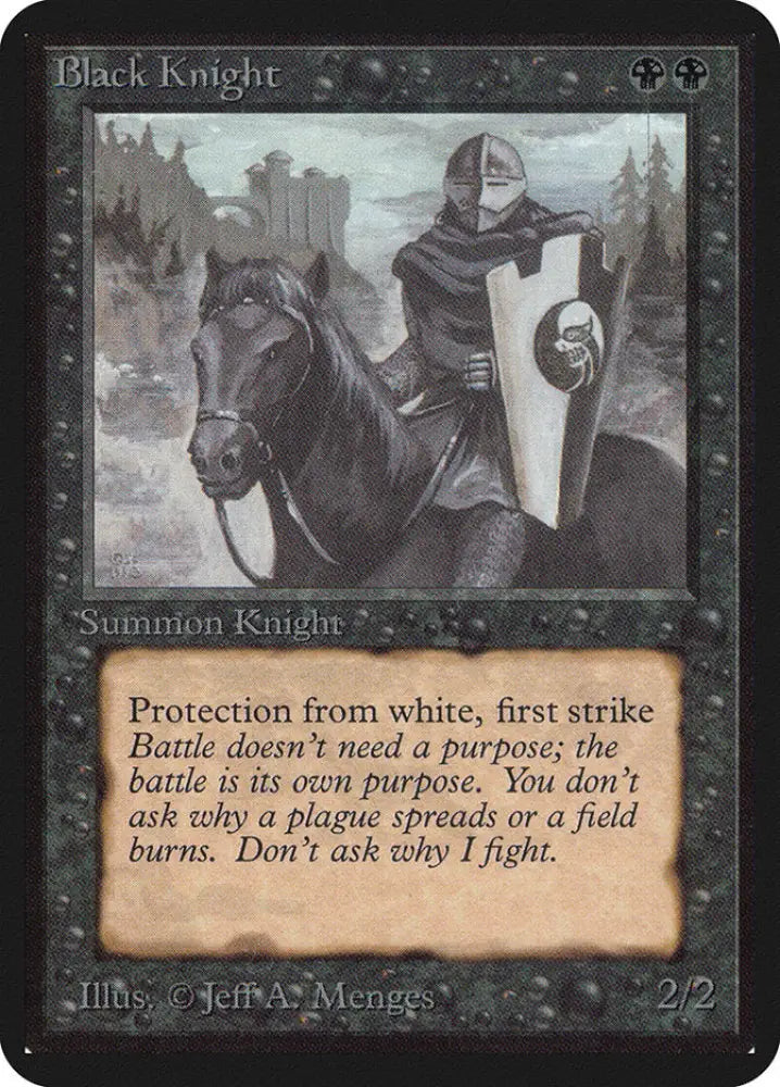 Black Knight [Alpha Edition] - MTG Single