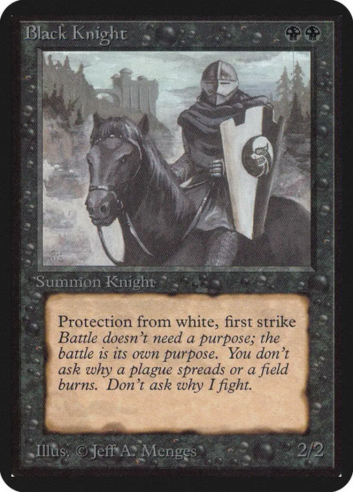 Black Knight [Alpha Edition] - MTG Single