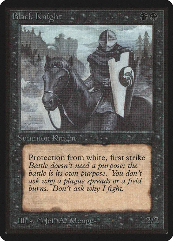 Black Knight [Beta Edition] - MTG Single