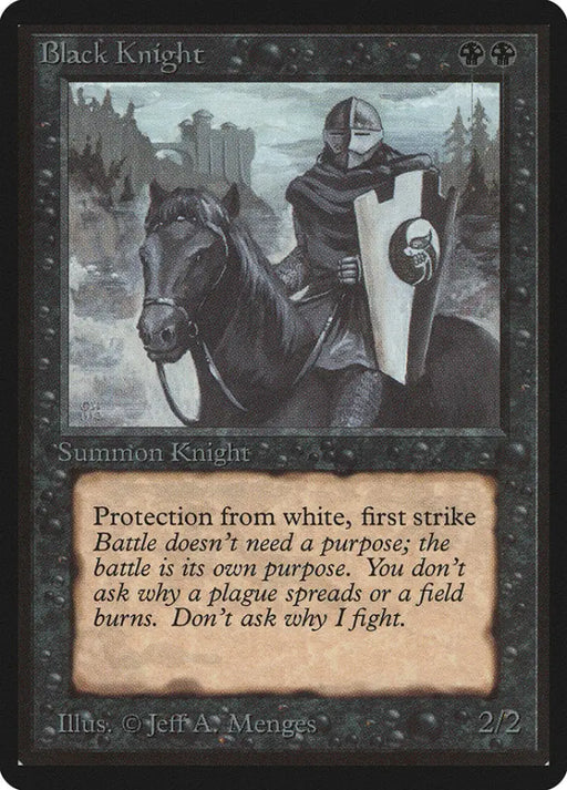 Black Knight [Beta Edition] - MTG Single