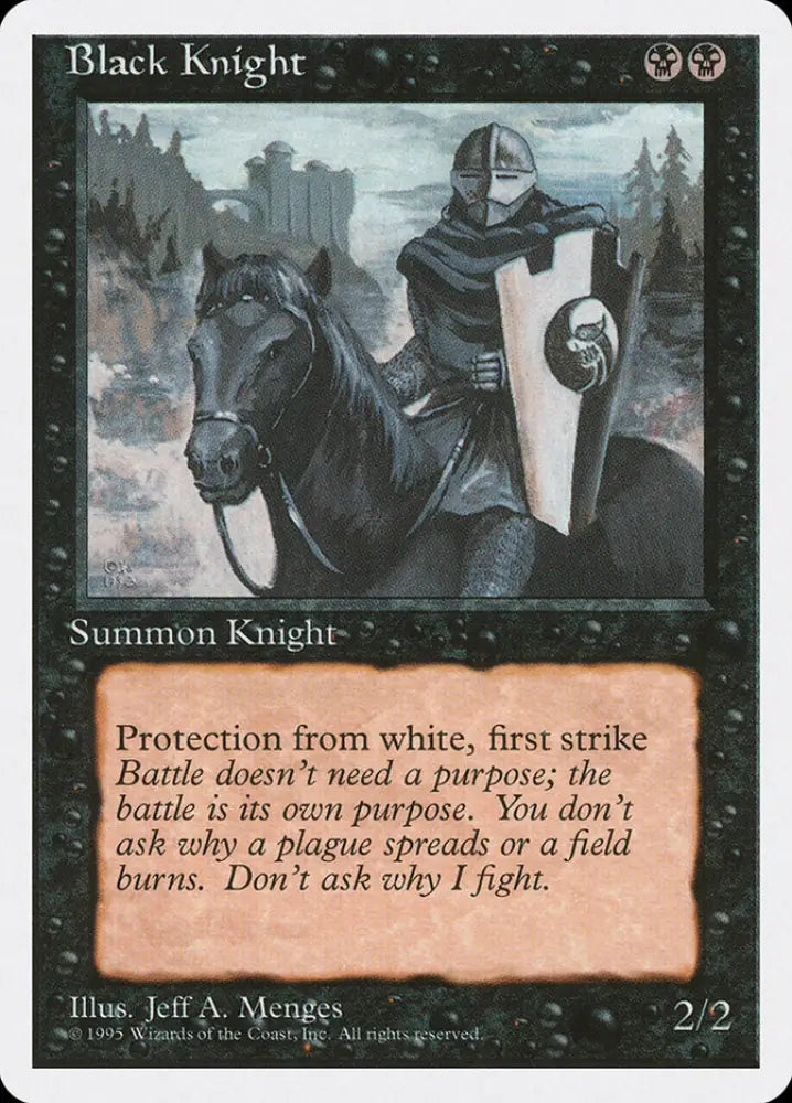 Black Knight [Fourth Edition] - MTG Single