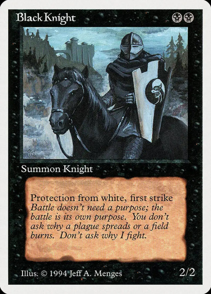 Black Knight [Summer Magic / Edgar] - MTG Single