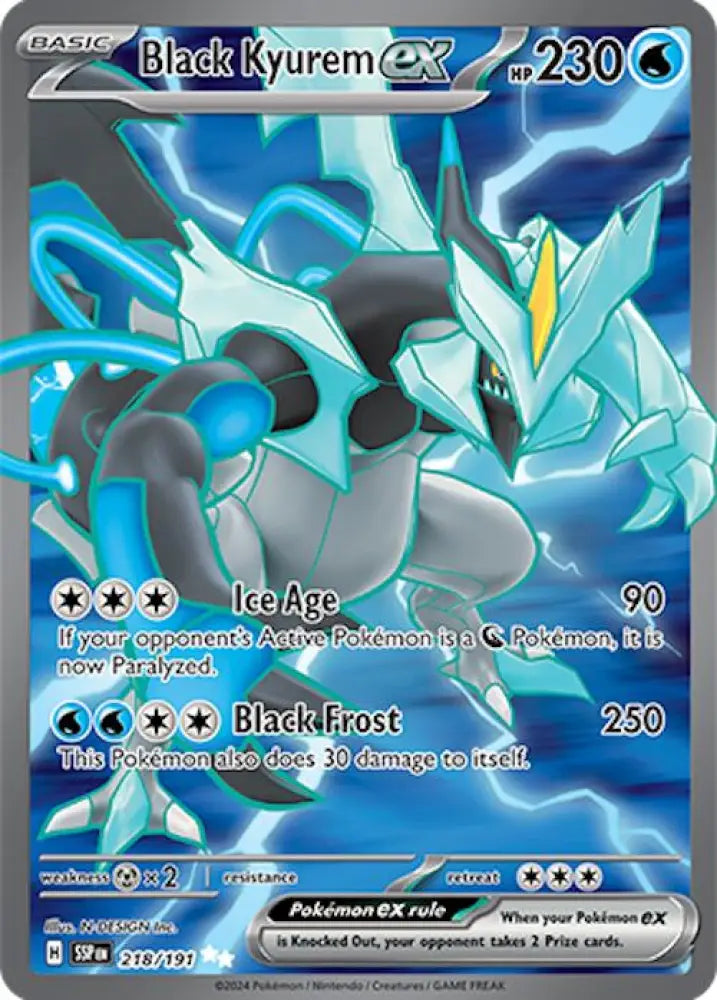 Black Kyurem ex (218/191) [Scarlet & Violet: Surging Sparks] - Pokemon Single