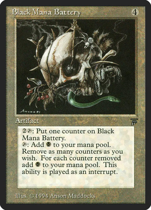 Black Mana Battery [Legends] - MTG Single