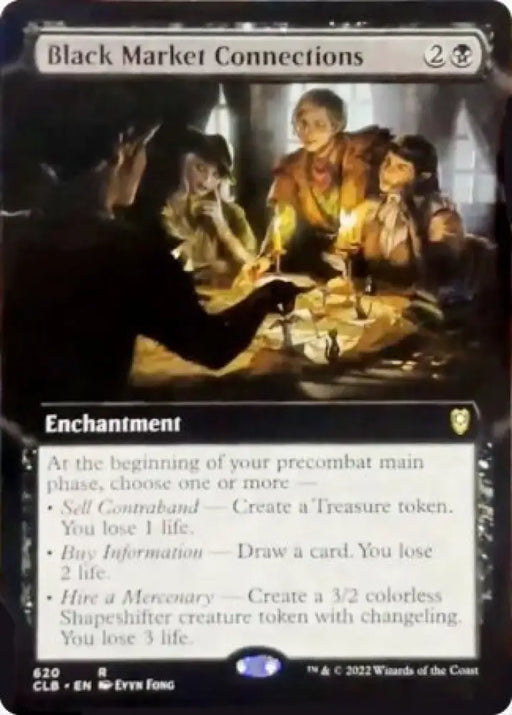 Black Market Connections (Extended Art) [Commander Legends: Battle for Baldur’s Gate] - MTG Single