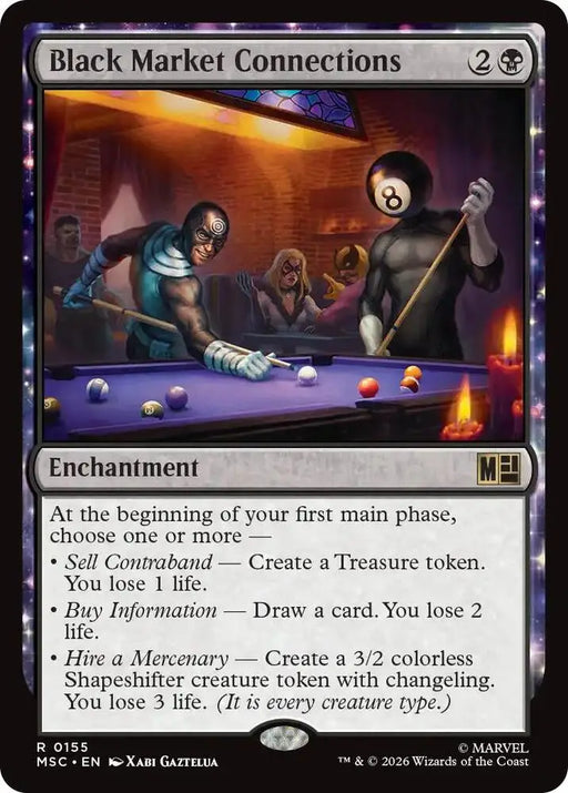 Black Market Connections (Surge Foil) (155) [Marvel Super Heroes Commander]
