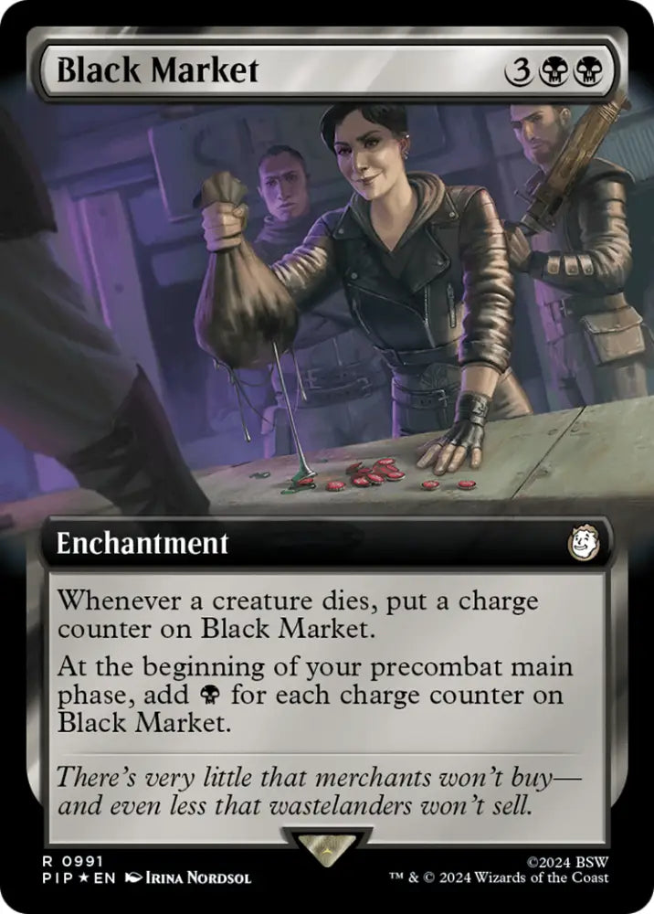 Black Market (Extended Art) (Surge Foil) [Fallout] - MTG Single
