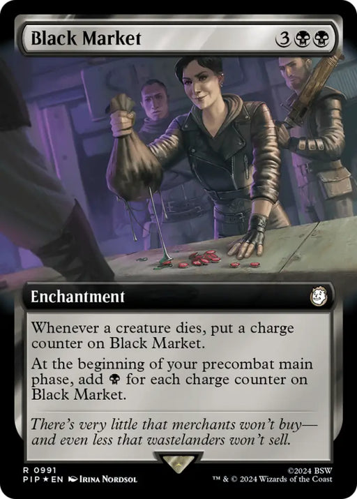 Black Market (Extended Art) (Surge Foil) [Fallout] - MTG Single