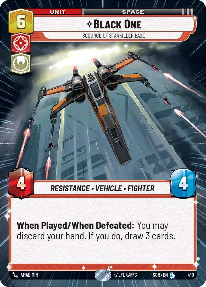 Black One - Scourge of Starkiller Base (Hyperspace) (410) [Spark of Rebellion] - Star Wars: Unlimited Single