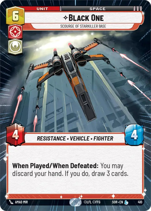 Black One - Scourge of Starkiller Base (Hyperspace) (410) [Spark of Rebellion] - Star Wars: Unlimited Single