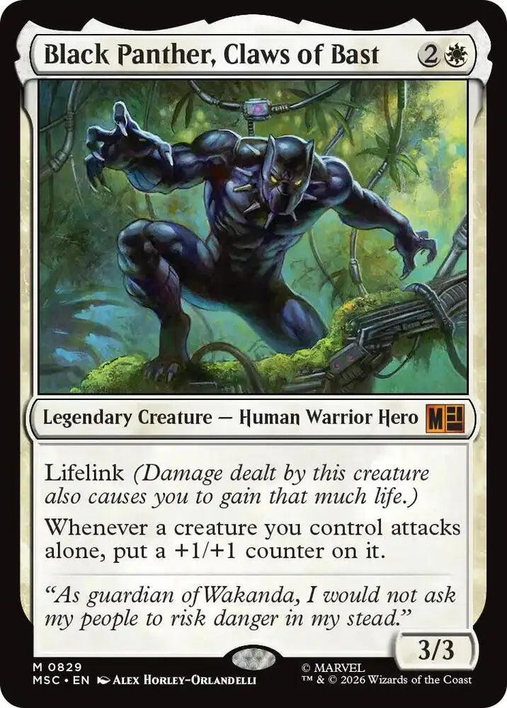 Black Panther, Claws of Bast (829) [Marvel Super Heroes Commander]