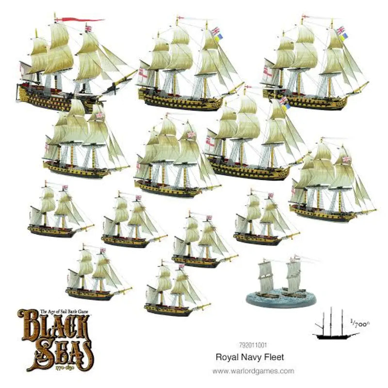 Black Seas: Royal Navy Fleet (1770 - 1830)(Preorder) - Miniature Games