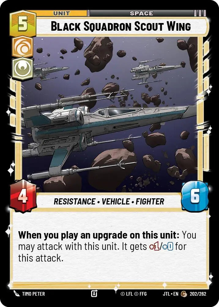 Black Squadron Scout Wing (202/257) [Jump to Lightspeed] - Star Wars: Unlimited Single