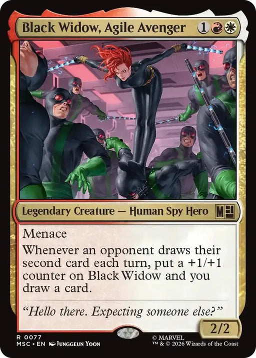 Black Widow, Agile Avenger (77) [Marvel Super Heroes Commander]