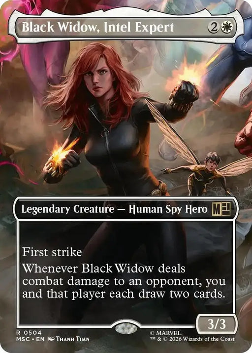 Black Widow, Intel Expert (Borderless) (504) [Marvel Super Heroes Commander]