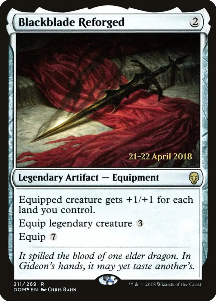 Blackblade Reforged [Dominaria Prerelease Promos] - MTG Single