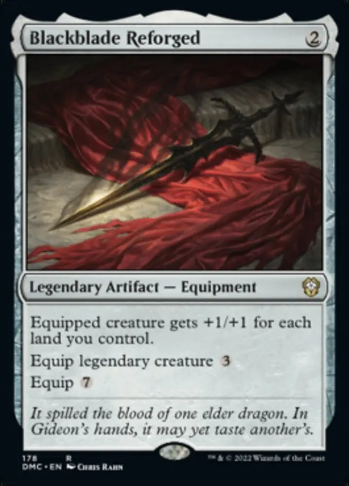 Blackblade Reforged [Dominaria United Commander] - MTG Single