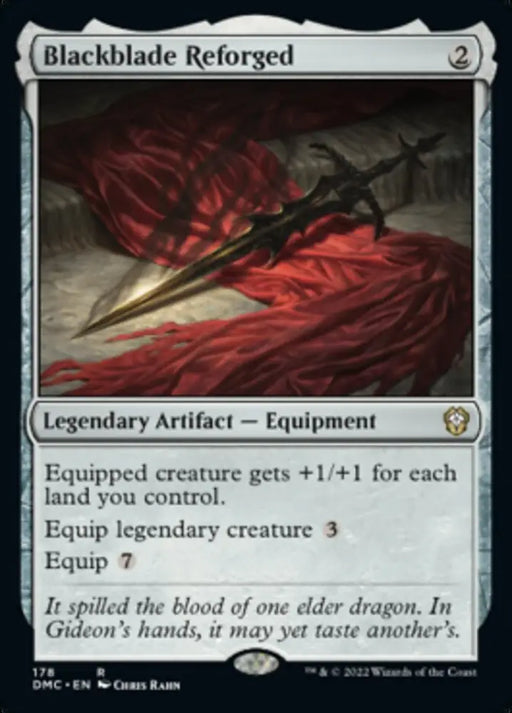 Blackblade Reforged [Dominaria United Commander] - MTG Single