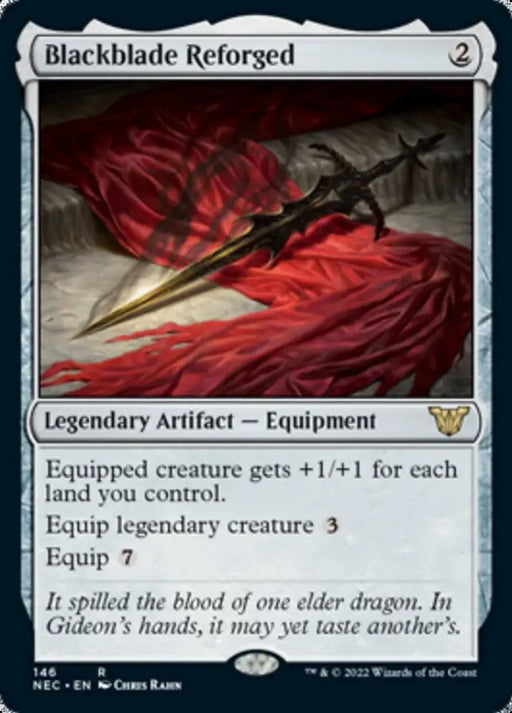 Blackblade Reforged [Kamigawa: Neon Dynasty Commander] - MTG Single