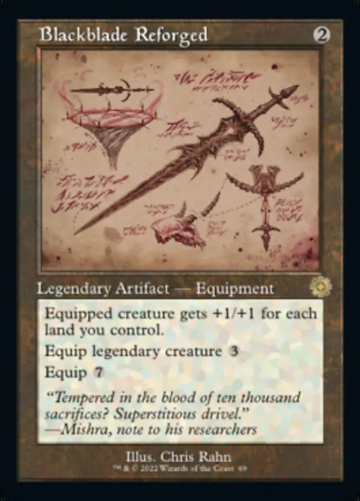 Blackblade Reforged (Retro Schematic) [The Brothers’ War Retro Artifacts] - MTG Single