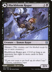 Blackbloom Rogue // Blackbloom Bog [Zendikar Rising] - MTG Single