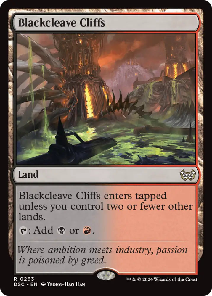 Blackcleave Cliffs [Duskmourn: House of Horror Commander] - MTG Single