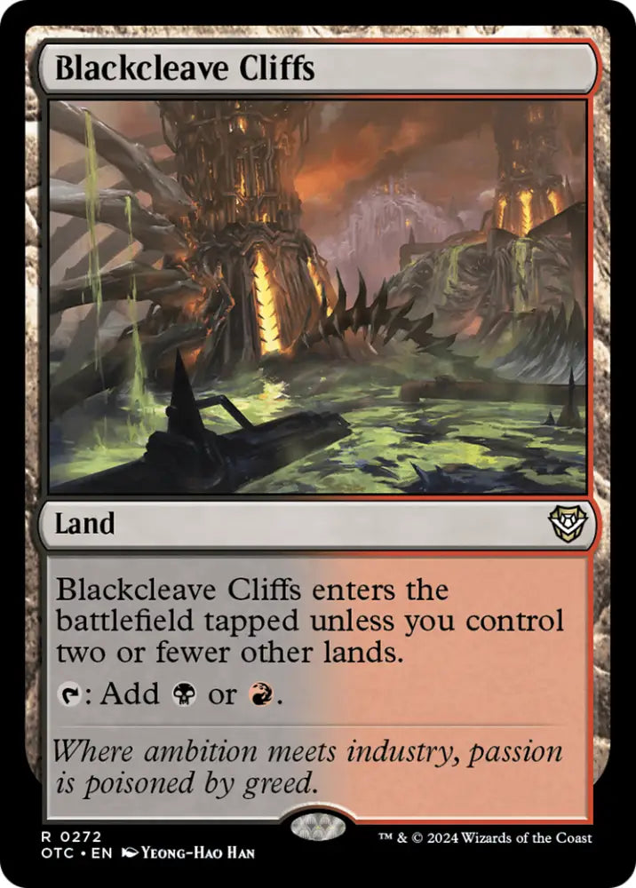 Blackcleave Cliffs [Outlaws of Thunder Junction Commander] - MTG Single