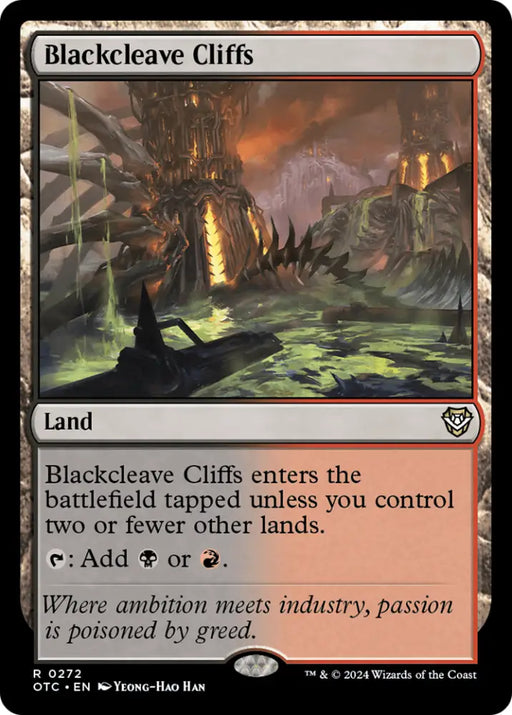 Blackcleave Cliffs [Outlaws of Thunder Junction Commander] - MTG Single