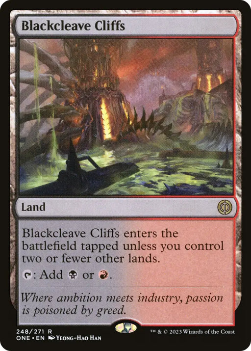 Blackcleave Cliffs [Phyrexia: All Will Be One] - MTG Single