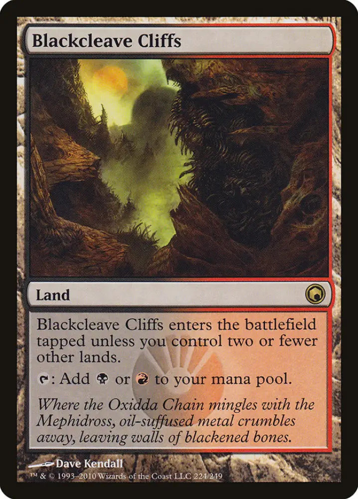 Blackcleave Cliffs [Scars of Mirrodin] - MTG Single