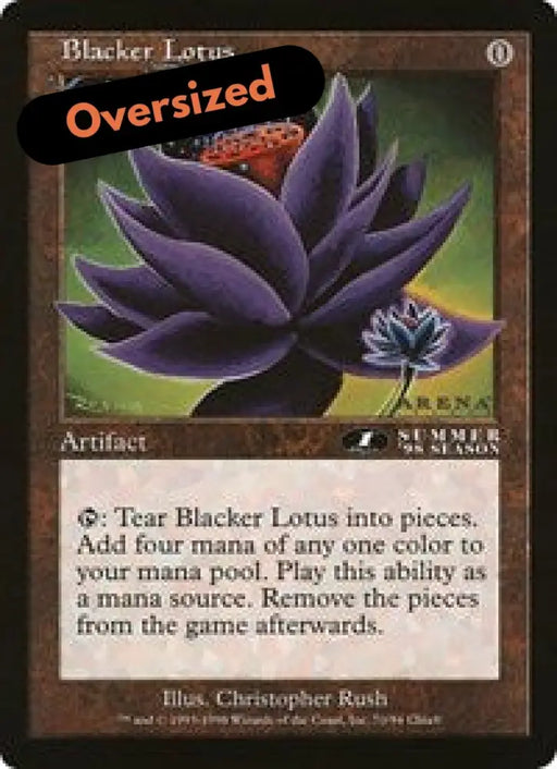Blacker Lotus (Oversized) [Oversize Cards] - MTG Single
