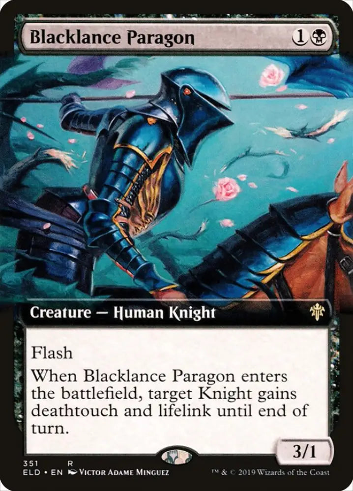 Blacklance Paragon (Extended Art) [Throne of Eldraine] - MTG Single