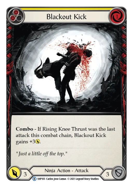 Blackout Kick (Yellow) [1HP105] (History Pack 1) - Flesh And Blood Single