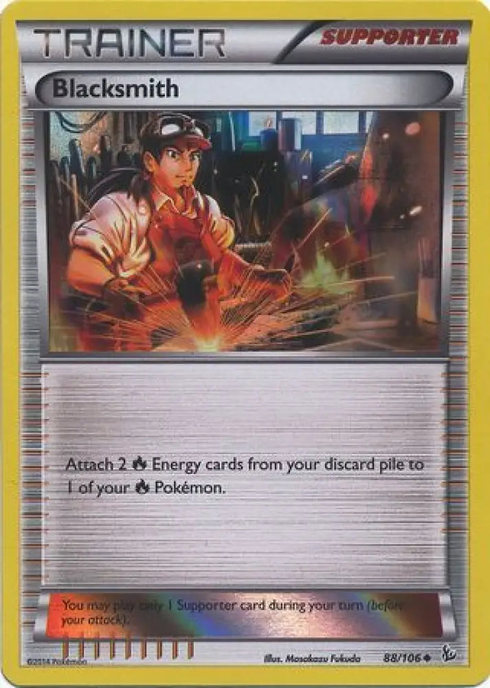 Blacksmith (88/106) (Sheen Holo Pyroar Collection Exclusive) [XY: Flashfire] - Pokemon Single